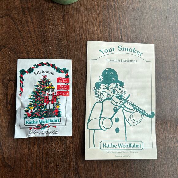 New Erzgebirge Incense Wooden Handmade German Figure smoker forest worker - Picture 8 of 9